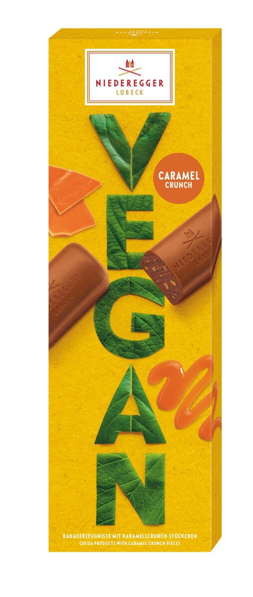 Vegan Chocolate Klassiker Caramel Crunch Schokoladentafel, zartbittere Schokolade, 100 g