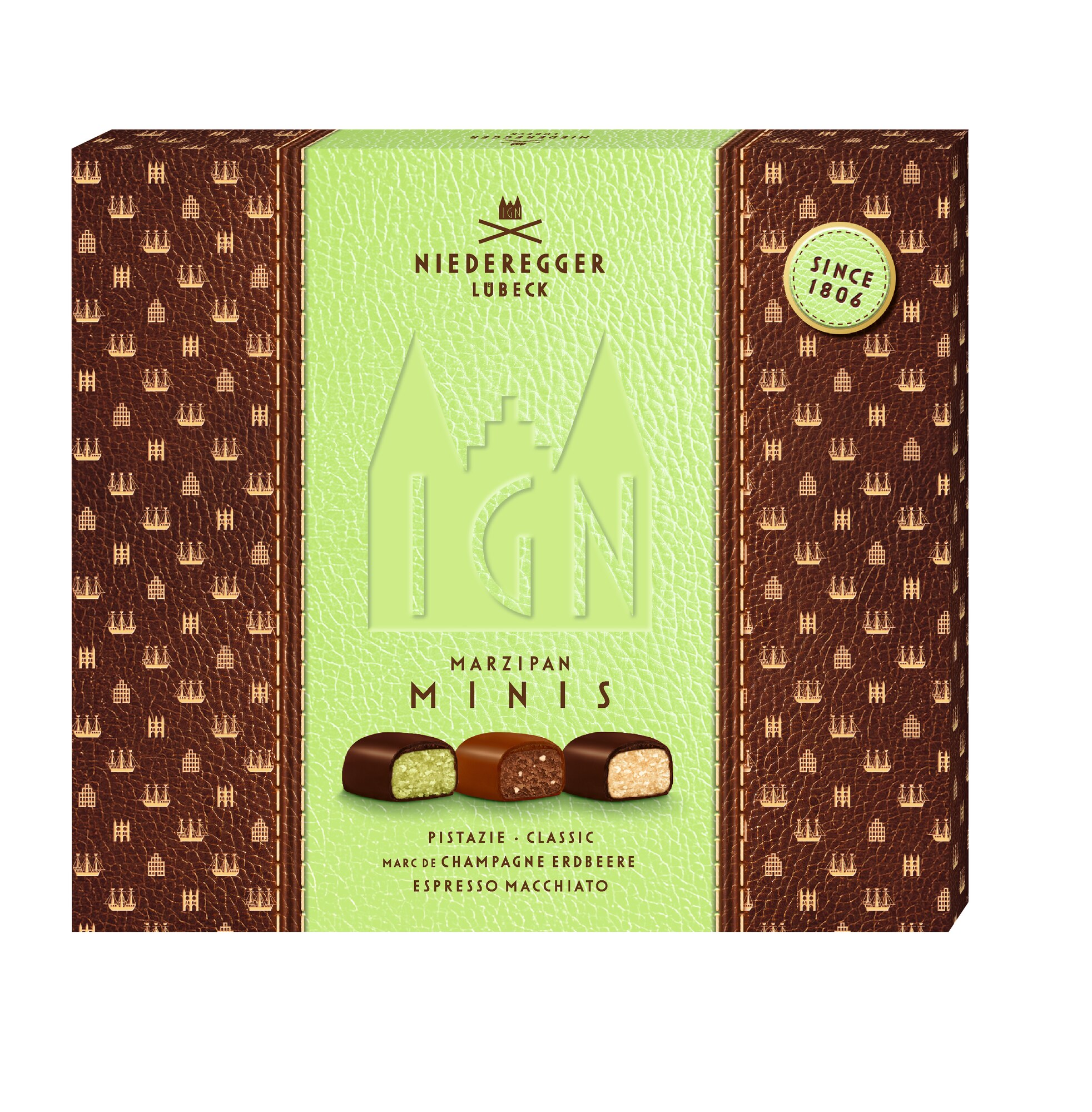 Niederegger Mrz. Mini Klass. 112g Signature, Packshot Vorderansicht