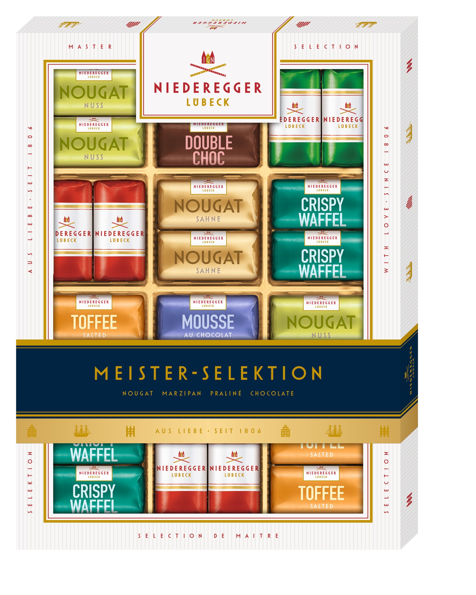Niederegger Meisterselektion 300G, Packshot Vorderansicht