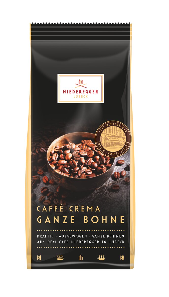 Caffé Crema ganze Bohnen, Röstkaffee aus ganzen Bohnen, 250 g, Caffé Crema ganze Bohnen