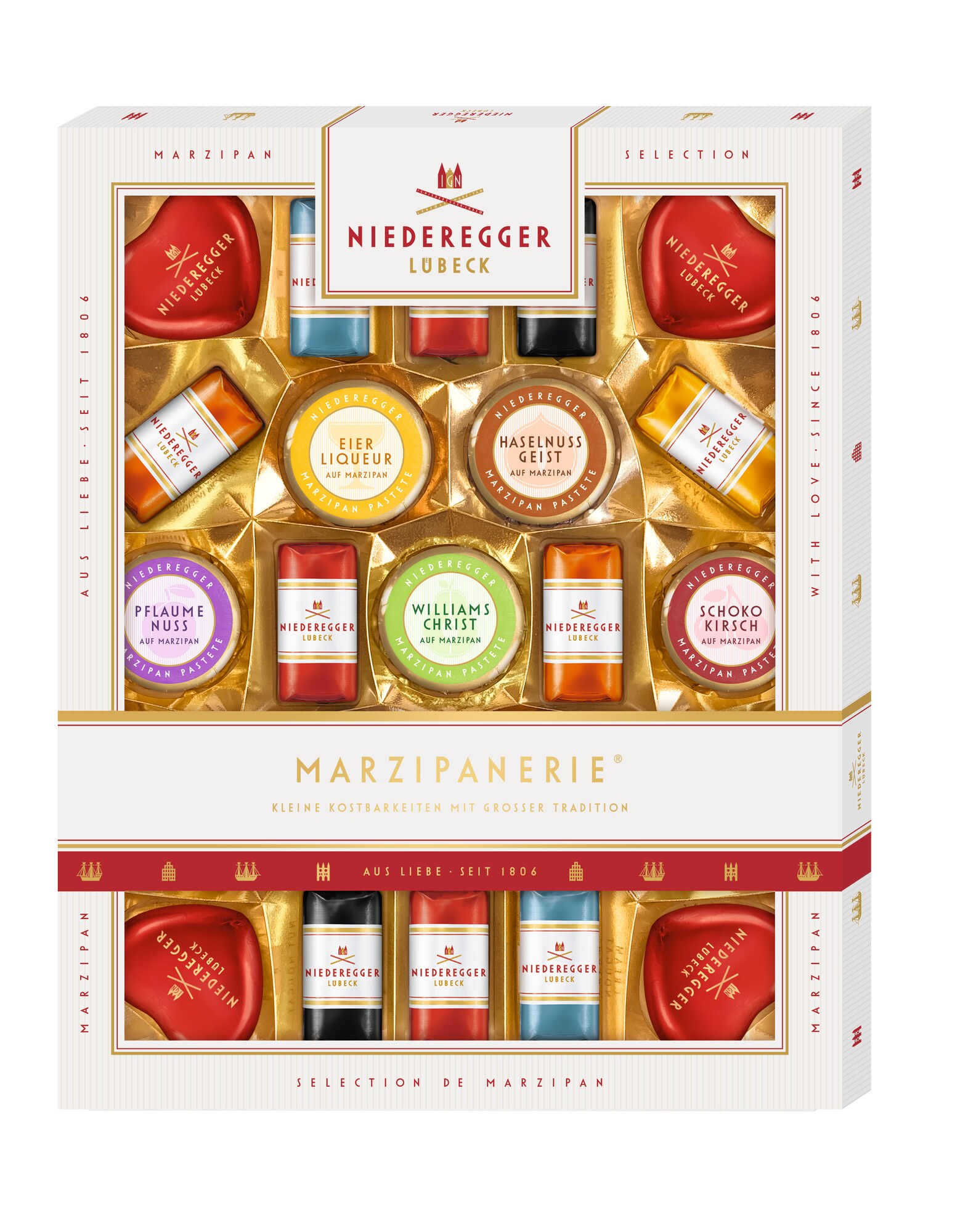 Niederegger Marzipanerie 298G, Packshot Vorderansicht