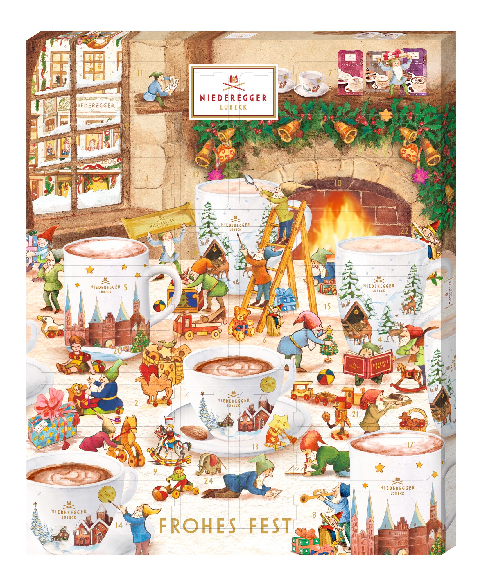 Niederegger Adv.kal. Heissgetr. 548G 'fw', Packshot Vorderansicht