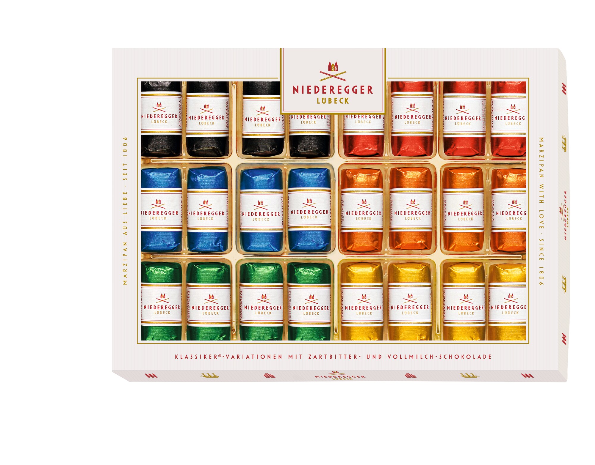 Niederegger Marz. Klass. 300G Variationen, Packshot Vorderansicht