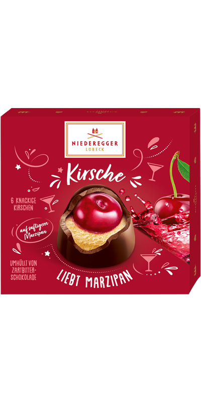 Pralinés Kirsche Auf Marzipan 108g | NIEDEREGGER Online-Shop